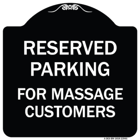 For Massage Customers Heavy-Gauge Aluminum Architectural Sign